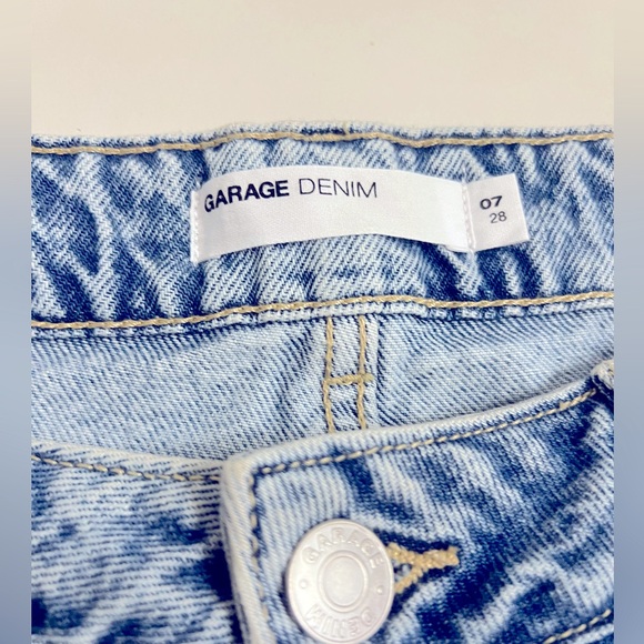 GARAGE Low Rise Wide Leg Cargo Jean - Ronnie Blue - Picture 5 of 6